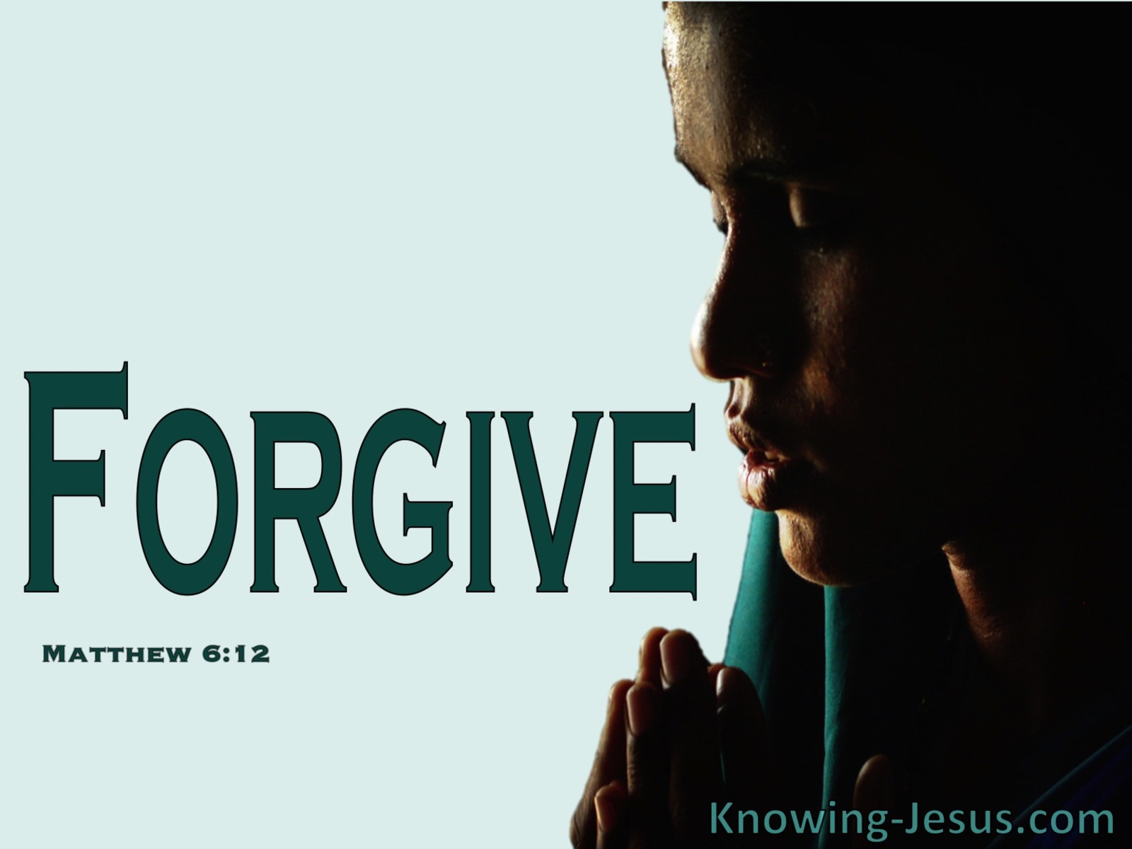 Matthew 6:12 Forgive Us Our Debts (sage)